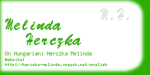 melinda herczka business card